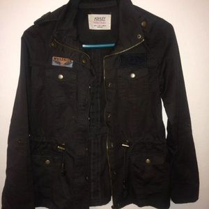 Olive green utility jacket